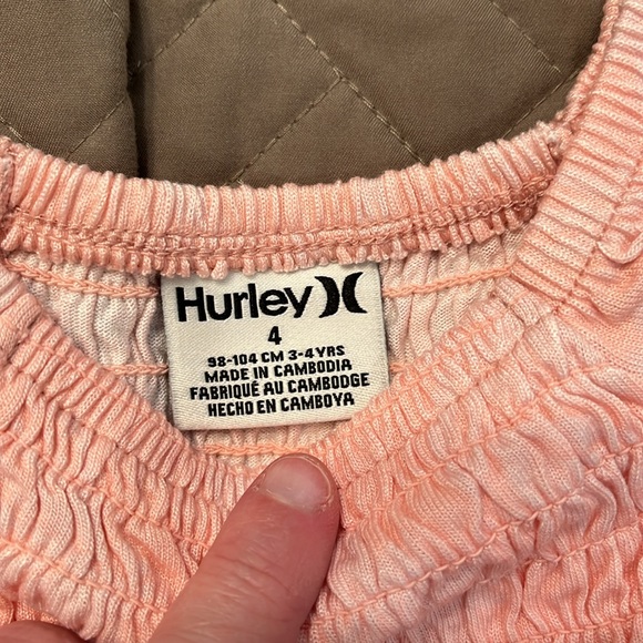 Hurley Pink Smocked Romper/NWT/Various - Picture 14 of 15